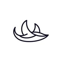 Stingray linea semplicità illustrazione logo design vettore