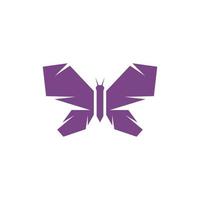 farfalla insetto geometrico creativo logo design vettore