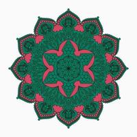 modello circolare a forma di mandala, ornamento decorativo in stile orientale, sfondo ornamentale mandala design vettore gratuito