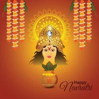 felice celebrazione navratri design vettore