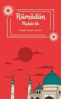 Ramadan mubarak celebrazione sfondo vettore illustrazione