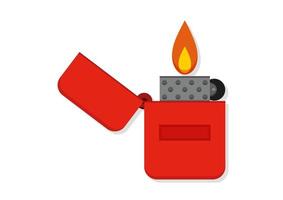 zippo accendino clipart vettore isolato su bianca sfondo