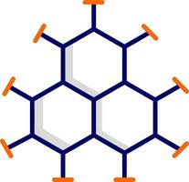 icona del vettore della molecola