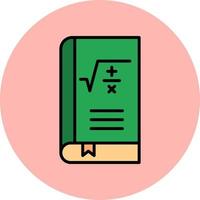 matematica libro vettore icona