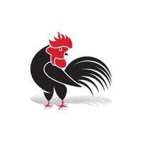 Gallo logo icona vettore e simbolo modello