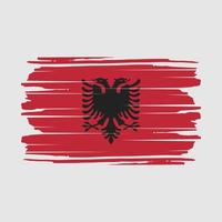 Albania bandiera spazzola vettore
