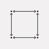 misurazione schema. m2 metro, matematica concetto. vettore illustrazione