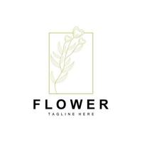 floreale logo, le foglie e fiori botanico giardino vettore, floreale design di vita vettore