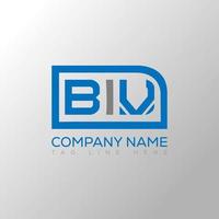 biv lettera logo creativo design. biv unico design. vettore