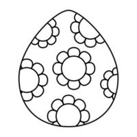 Pasqua uovo linea icona. vettore