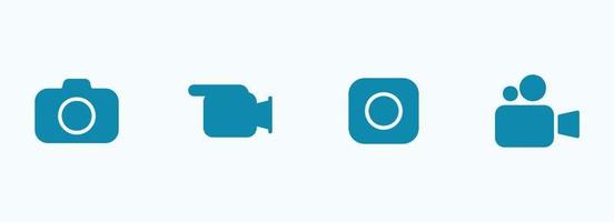 semplice vettore icona su un' tema foto e video telecamera
