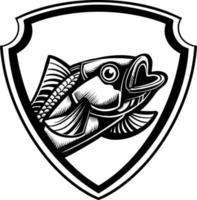 pesce logo vettore design