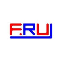 fru lettera logo creativo design con vettore grafico, fru semplice e moderno logo.