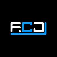 fcj lettera logo creativo design con vettore grafico, fcj semplice e moderno logo.