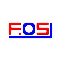 fos lettera logo creativo design con vettore grafico, fos semplice e moderno logo.