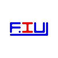 fiu lettera logo creativo design con vettore grafico, fiu semplice e moderno logo.