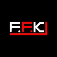 ffk lettera logo creativo design con vettore grafico, ffk semplice e moderno logo.