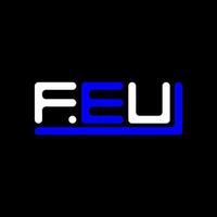 feu lettera logo creativo design con vettore grafico, feu semplice e moderno logo.