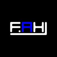 fah lettera logo creativo design con vettore grafico, fah semplice e moderno logo.