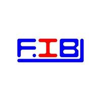 fib lettera logo creativo design con vettore grafico, fib semplice e moderno logo.