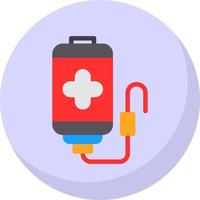 sangue trasfusione vettore icona design