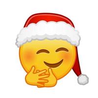 Natale abbracci emoji grande dimensione di giallo emoji Sorridi vettore