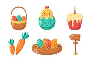 contento Pasqua design elemento vettore