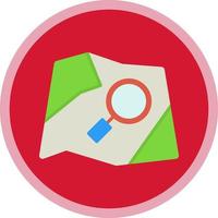 ricerca carta geografica vettore icona design