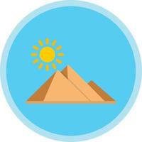 Egitto piramide vettore icona design