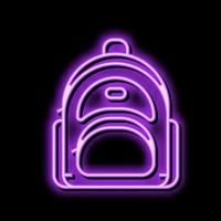 accessorio Borsa donna neon splendore icona illustrazione vettore