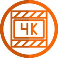 4k film vettore icona design