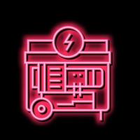 illustrazione piatta del vettore dell'icona del colore del generatore elettrico