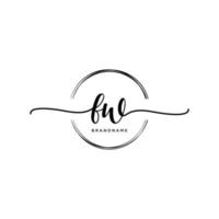 iniziale fw femminile logo collezioni modello. grafia logo di iniziale firma, nozze, moda, gioielliere, boutique, floreale e botanico con creativo modello per qualunque azienda o attività commerciale. vettore