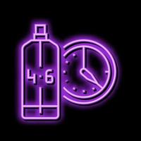 eau de Toilette edt cosmetico neon splendore icona illustrazione vettore