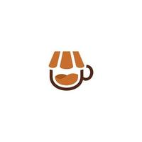 vettore logo illustrazione grafico di potabile caldo caffè tazza Perfetto per bar negozio o caffè negozio logo.