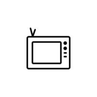 tv icona con schema stile vettore