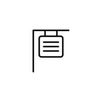 tabellone icona con schema stile vettore