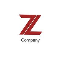 bianca isolato z logo design con moderno concetto vettore