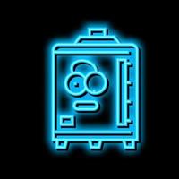 repository industria macchina per oliva neon splendore icona illustrazione vettore