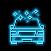 sigillato cabina neon splendore icona illustrazione vettore