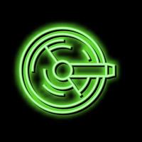 industriale acqua filtrazione processi neon splendore icona illustrazione vettore