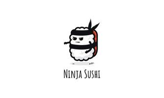 ninja Sushi personaggio vettore