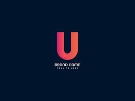 u lettera logo vettore