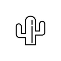 cactus icona con schema stile vettore