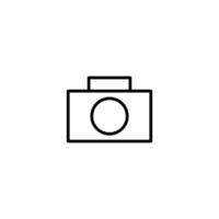 telecamera icona con schema stile vettore