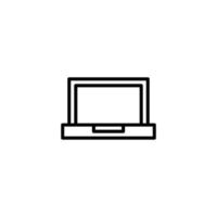 il computer portatile icona con schema stile vettore