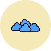 nuvoloso vettore icona