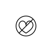 cuore icona con schema stile vettore