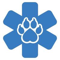 veterinario clinica logo illustrazione. vettore