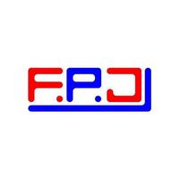 fpj lettera logo creativo design con vettore grafico, fpj semplice e moderno logo.